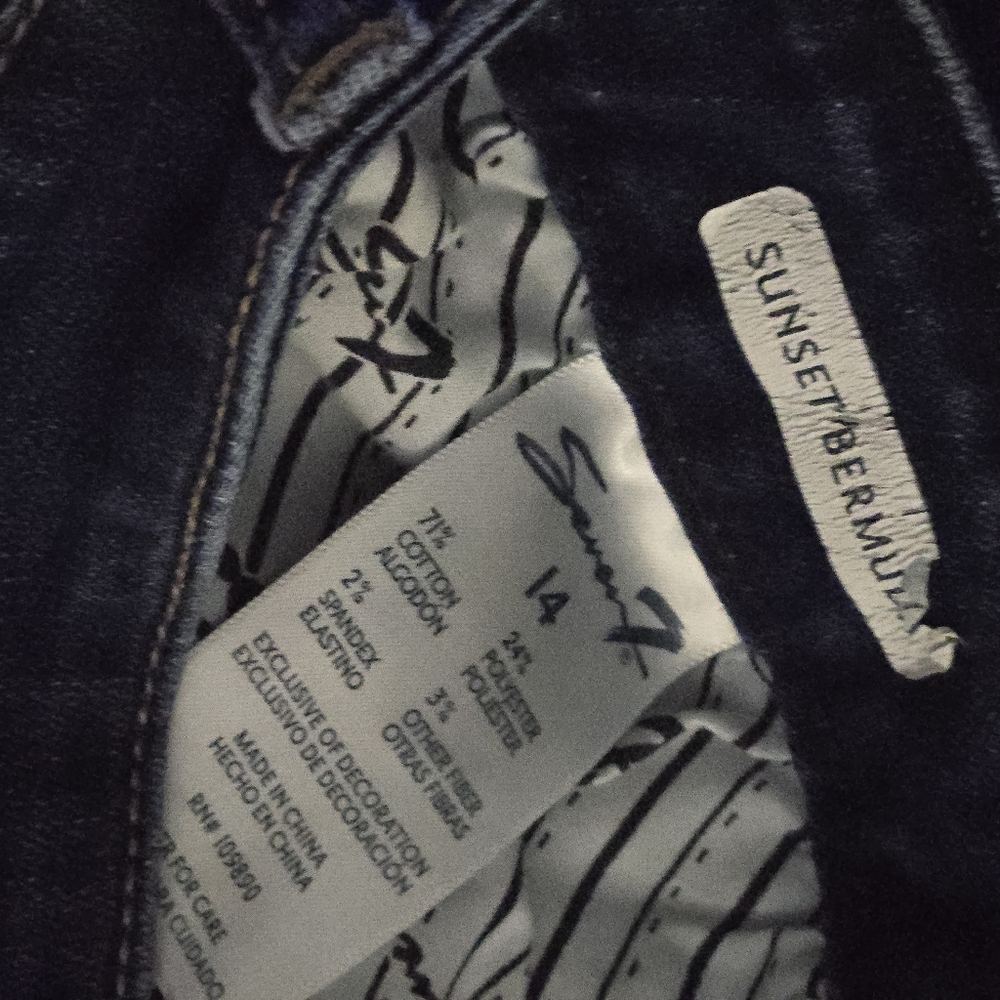 Womens Seven Denim Shorts sz 14 - Picture 6 of 7
